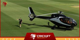 हॉलीवुड स्टाइल में Helicopter से SCG पहुंचे Warner, देखें  