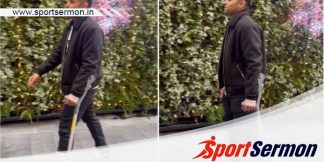 Suryakumar Yadav Walk with a Supporter due to Ankle Injury  