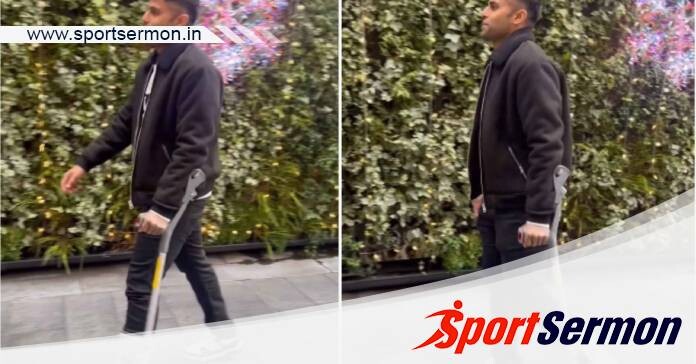 Suryakumar Yadav Walk with a Supporter due to Ankle Injury  