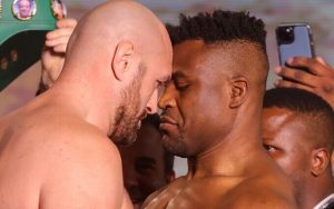 Ngannou and Tyson Fury weigh in on their boxing matchup  
