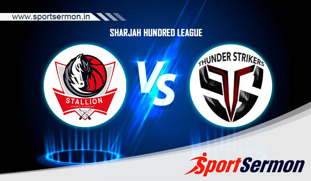 TS vs STP Live Score, Match 16, Sharjah Hundred League 2023  