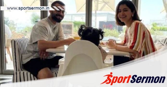 #TB Pic: Virat & Anushka with daughter enjoying breakfast!   #TB Pic: Virat & Anushka with daughter enjoying breakfast!