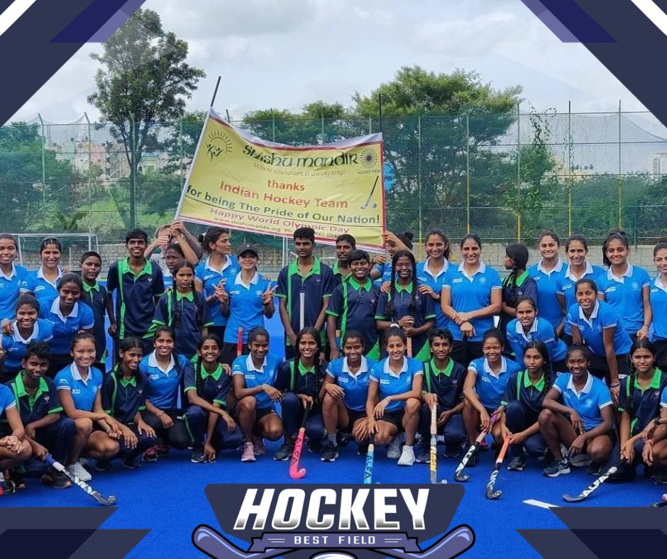 Womens Hockey Team ने Bhumi NGO के साथ ओलंपिक दिवस मनाया  