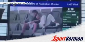 Couple intimate moment caught on cam during Boxing Day Test  