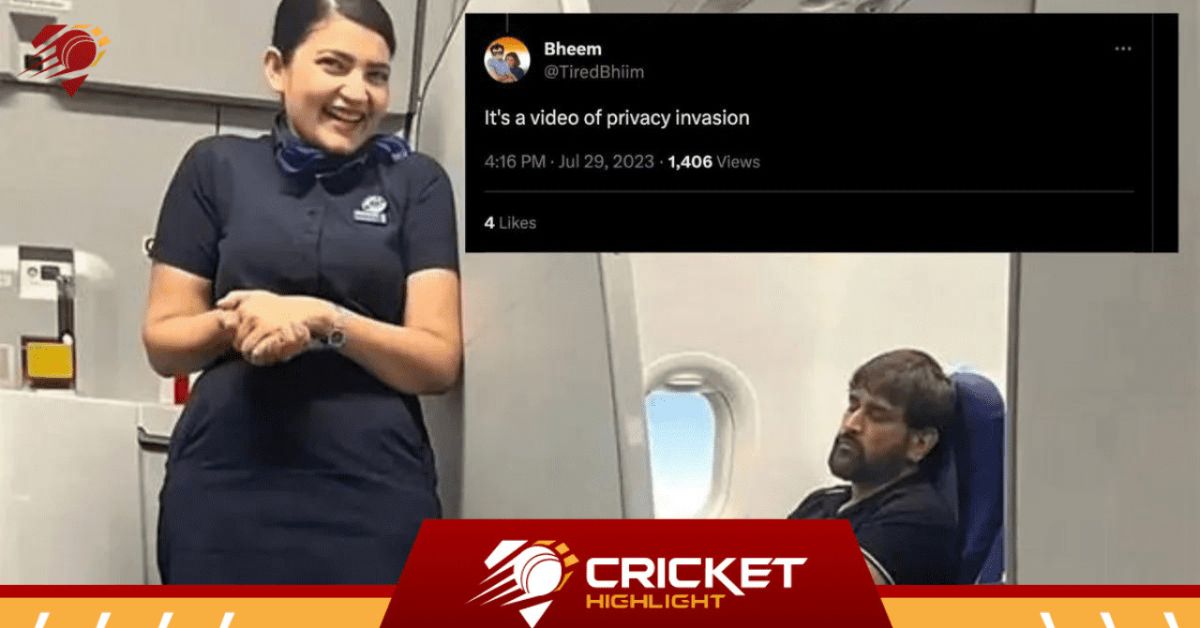 Flight में सो रहे Dhoni का Video हुआ वायरल, फिर फैंस ने..  