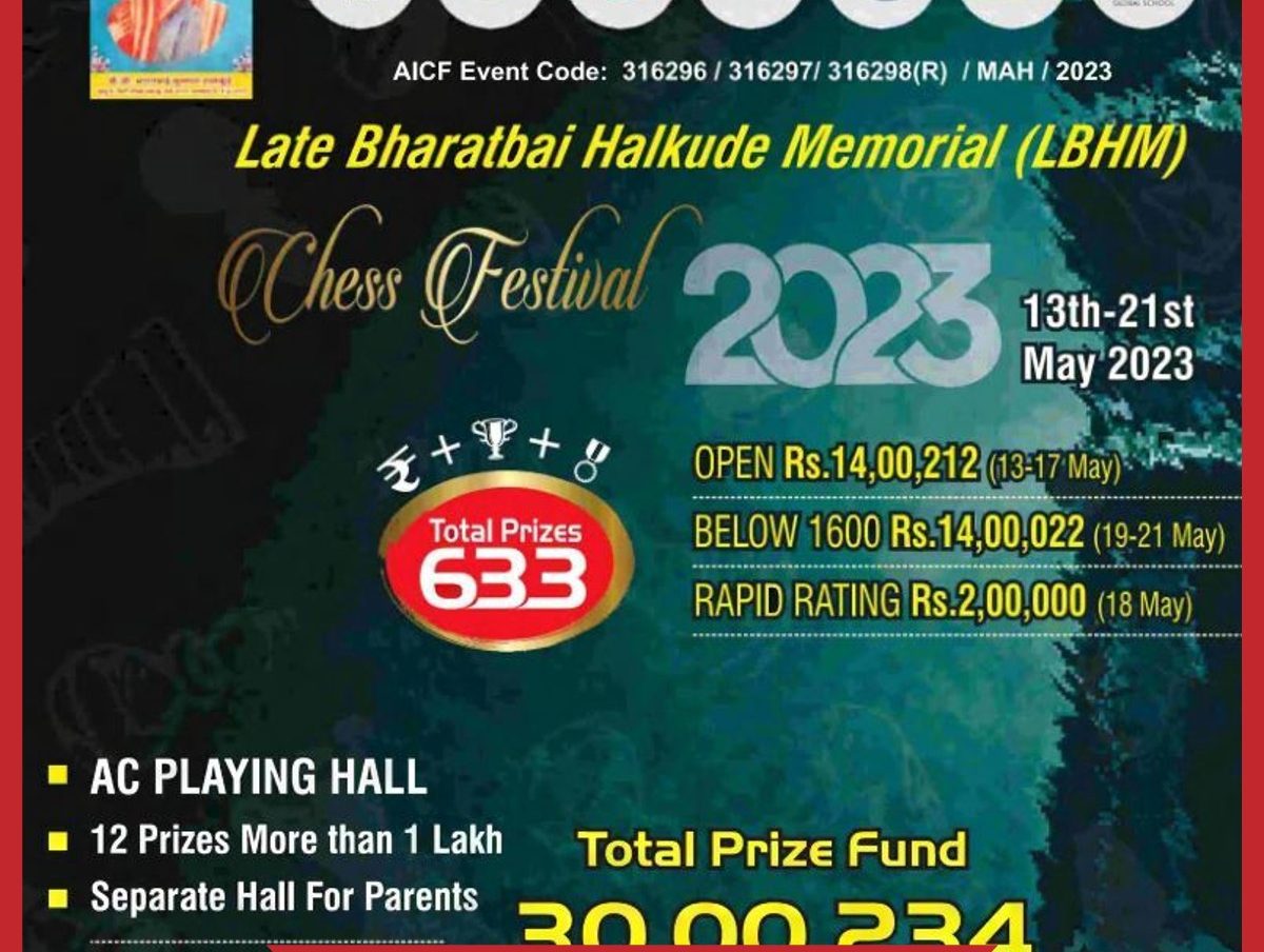 लेट भारतबाई हल्कुडे मेमोरियल चेस फेस्टिवल से जुड़ी सारी जानकारी  