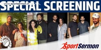 Yuvraj Singh and Zaheer Khan at the Ghoomer Movie Screening  