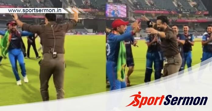 Solid dance of Rashid Khan and Irfan Pathan on field  