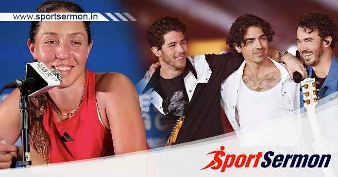 Tennis Player Jessica Pegula attends Jonas Brothers concert  