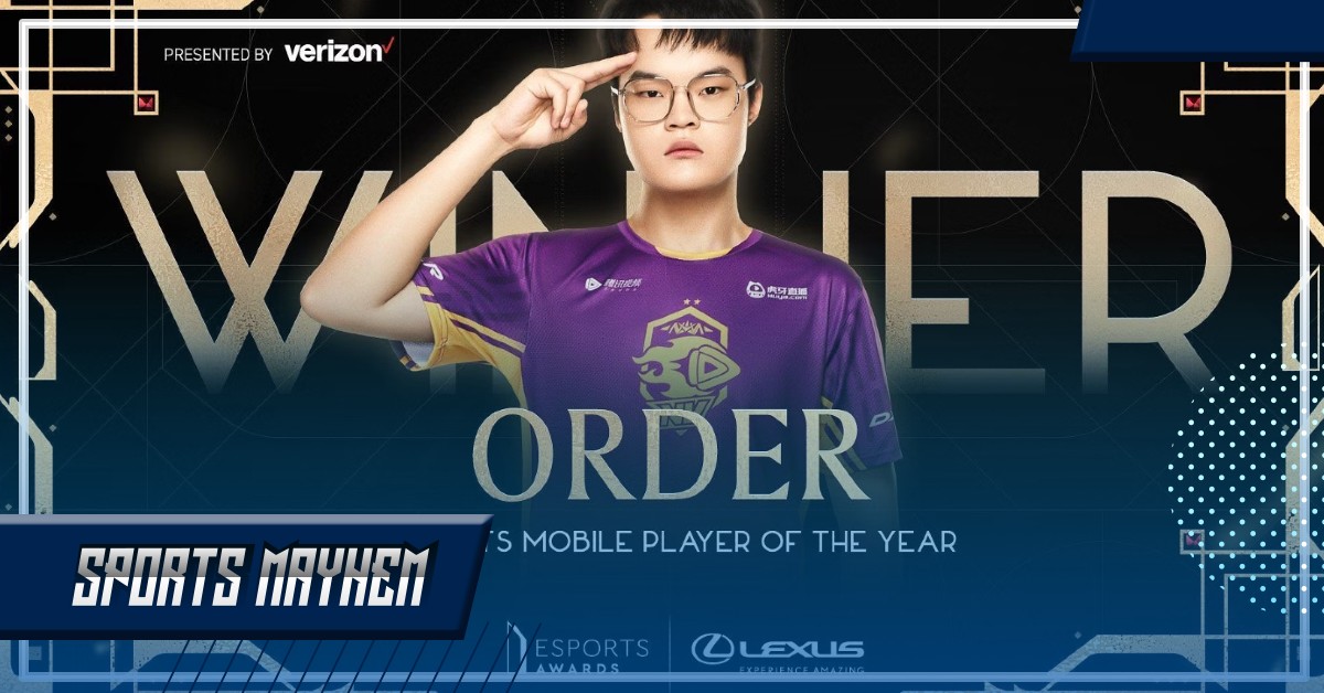 Order ने जीता इस साल "मोबाईल Esports प्लेयर ऑफ द ईयर अवॉर्ड"  