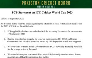 Pakistan Cricket Board busts reports in official statement  