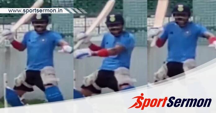 Virat Kohli's weird dance At The Nets Goes Viral - See Now!  