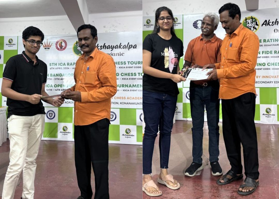 ICA Rapid Rating Open 2024 में चमके हर्षद  