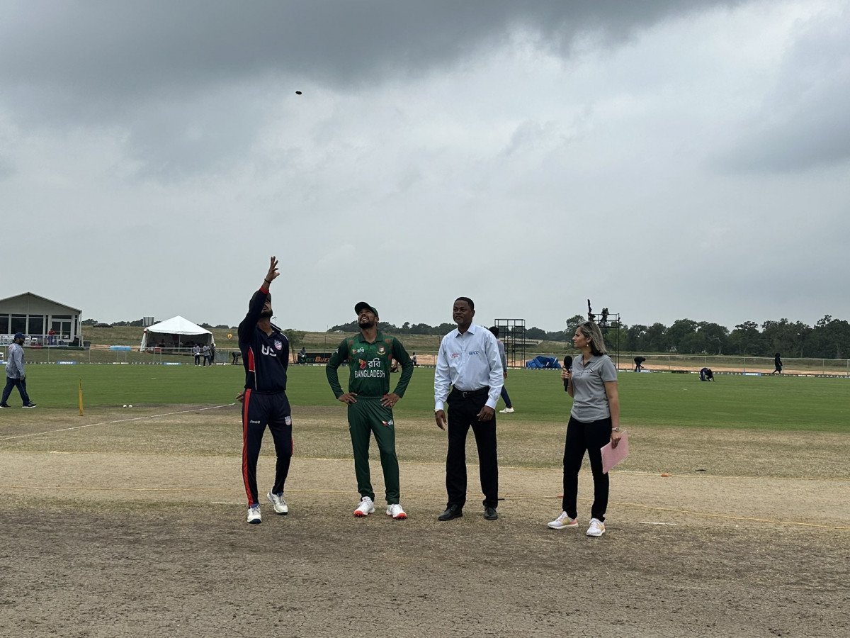 अमेरिका ने बांग्लादेश को हराकर टी20 सीरीज में 2-0 की अजेय बढ़त बनाई   