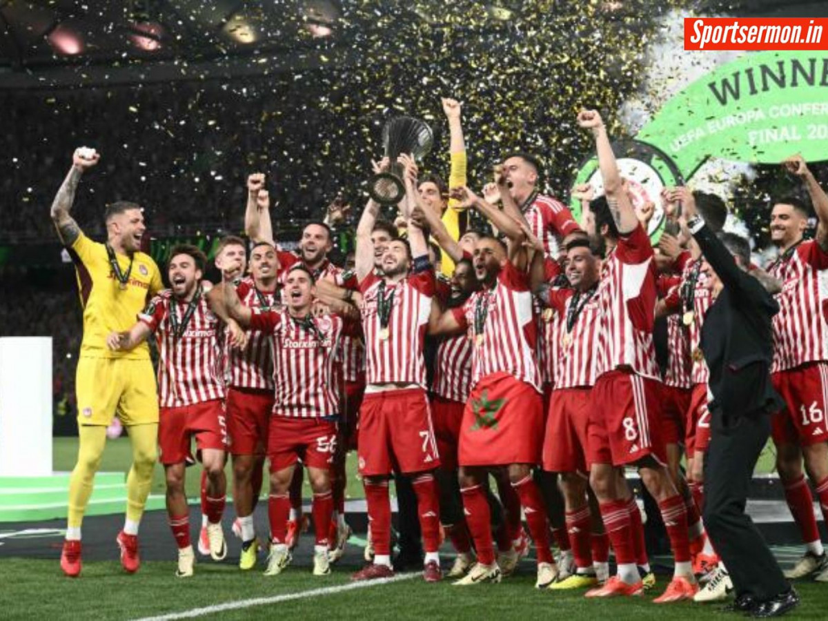 Europa Conference League की चैंपियन बनी ओलंपियाकोस, अयूब ने दागा विजयी गोल  