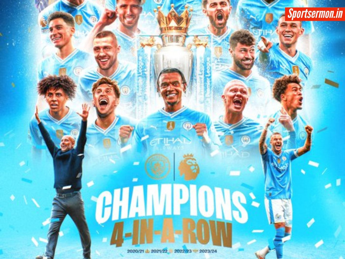 Manchester City ने काट दिया गदर, लगातार चौथी बार जीता Premier League का खिताब  