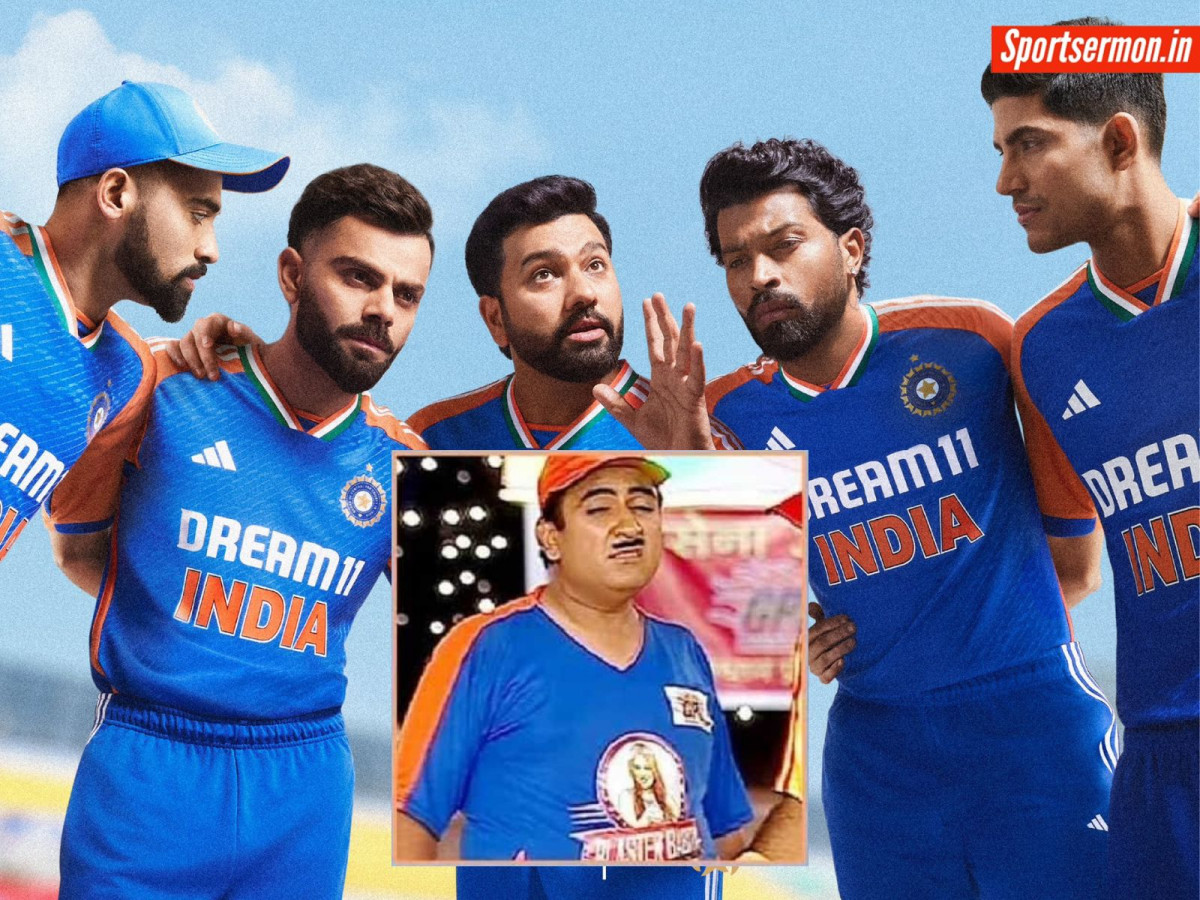 Team India की T20 WC jersey पर नहीं थम रहा बवाल, अब हो गई जेठालाल की एंट्री  