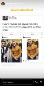 McGregor recalls cropping a fan out of Photo in order to upload his own  