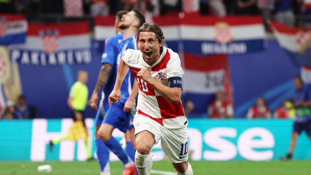Croatia's Luka Modric becomes oldest goal-scorer at Euros  