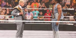 Cody Rhodes takes a dig at AEW during appearance on NXT  