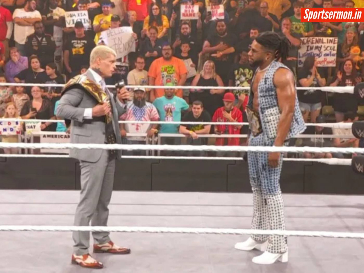 Cody Rhodes takes a dig at AEW during appearance on NXT  