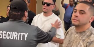 Diaz vs. Masvidal boxing match press conference breaks into a brawl  