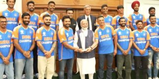 Prime Minister Narendra Modi Meets Victorious Indian Cricket Team  