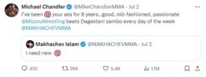 Islam Makhachev rejects Chandler's offer to fight at UFC 308  