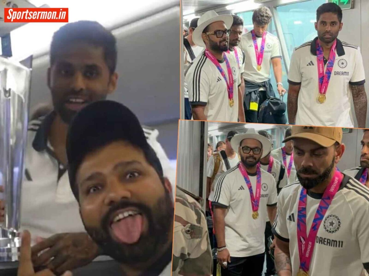 Team India की घर वापसी, खिलाड़ियों ने फ्लाइट में जमकर की मस्ती, देखें Video  