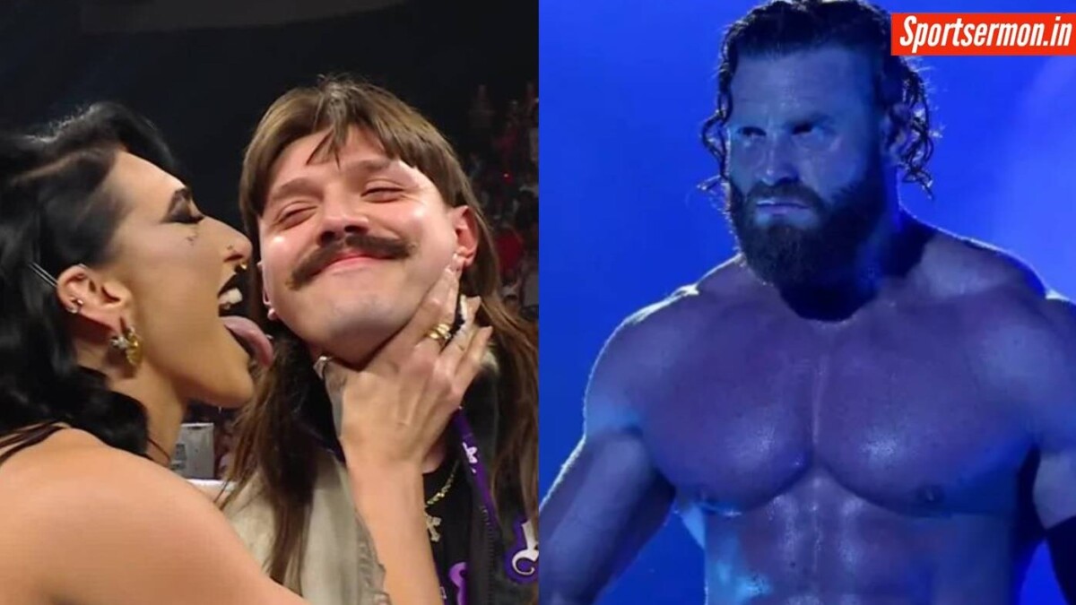 Buddy Matthews' reaction to Rhea Ripley licking Dominik on RAW  