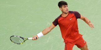 Watch Carlos Alcaraz Breaks his Racquet in Frustration  