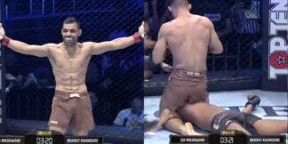 Pakistani Fighter Zia Mashwani Beats Bharat Khandare at BRAVE CF 85  