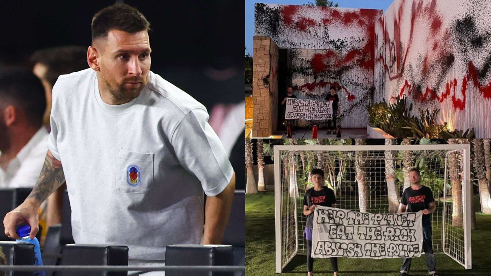 Argentine president slams 'cowardly' vandalism of Messi mansion  