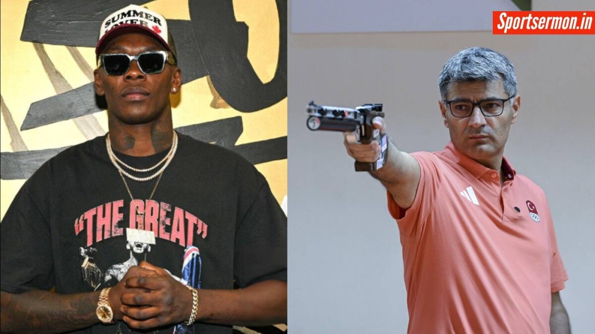 Israel Adesanya reacts to a Yusuf Dikec meme that compares him and Pereira  