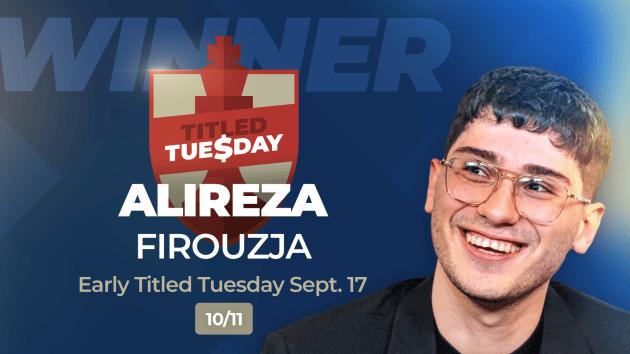 Ties Rule Day As Firouzja, Yoo Win Titled Tuesday  