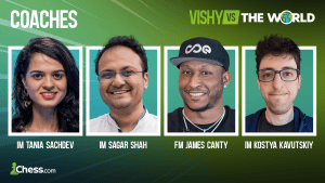 Announcing The Coaches For Vishy vs. The World  