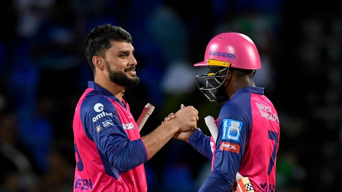 Barbados Royals Edge Past St Kitts and Nevis Patriots by 2 Wickets  