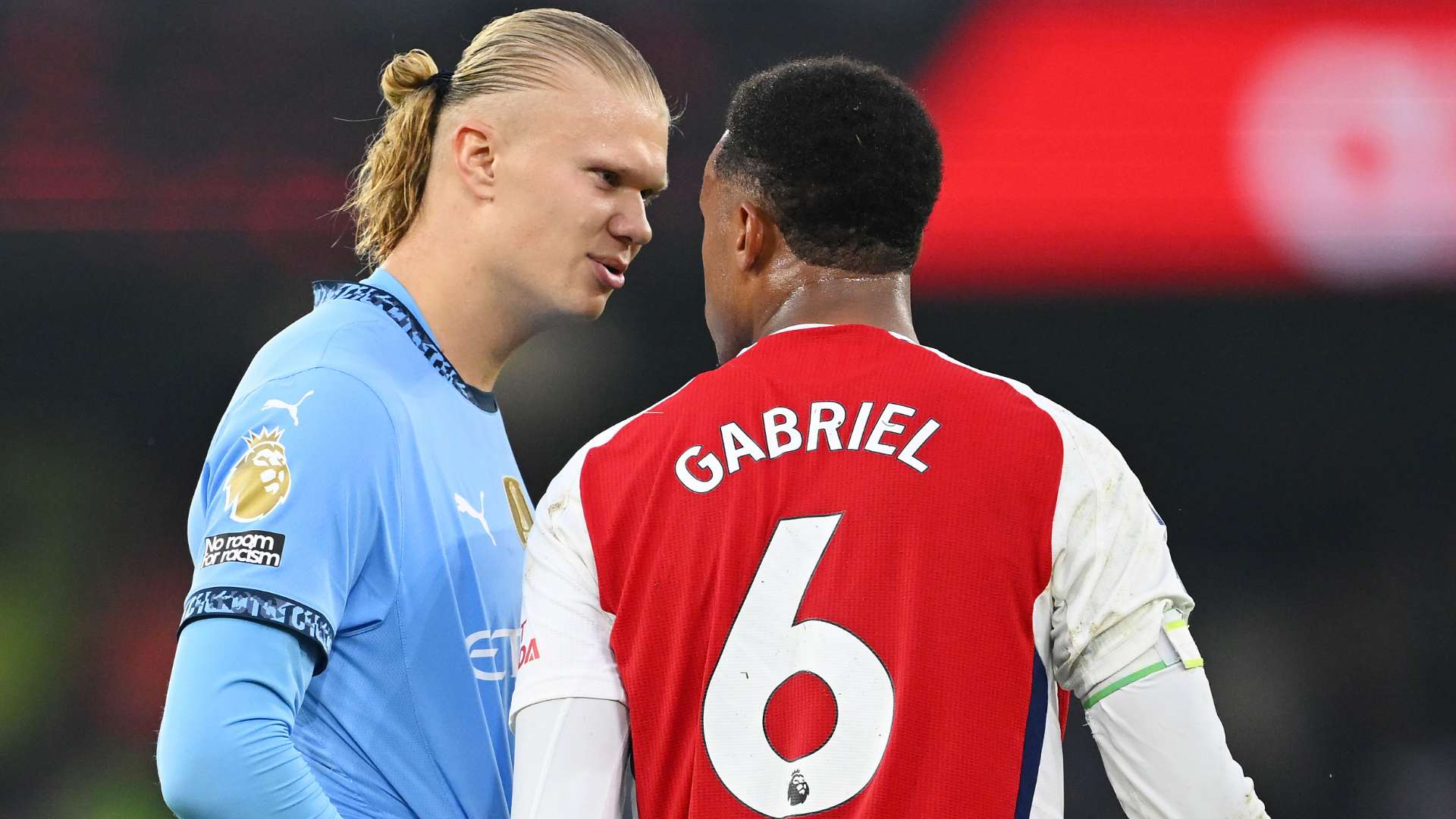 Haaland threw ball at Gabriel because he was 'rattled'   Haaland threw ball at Gabriel because he was 'rattled'