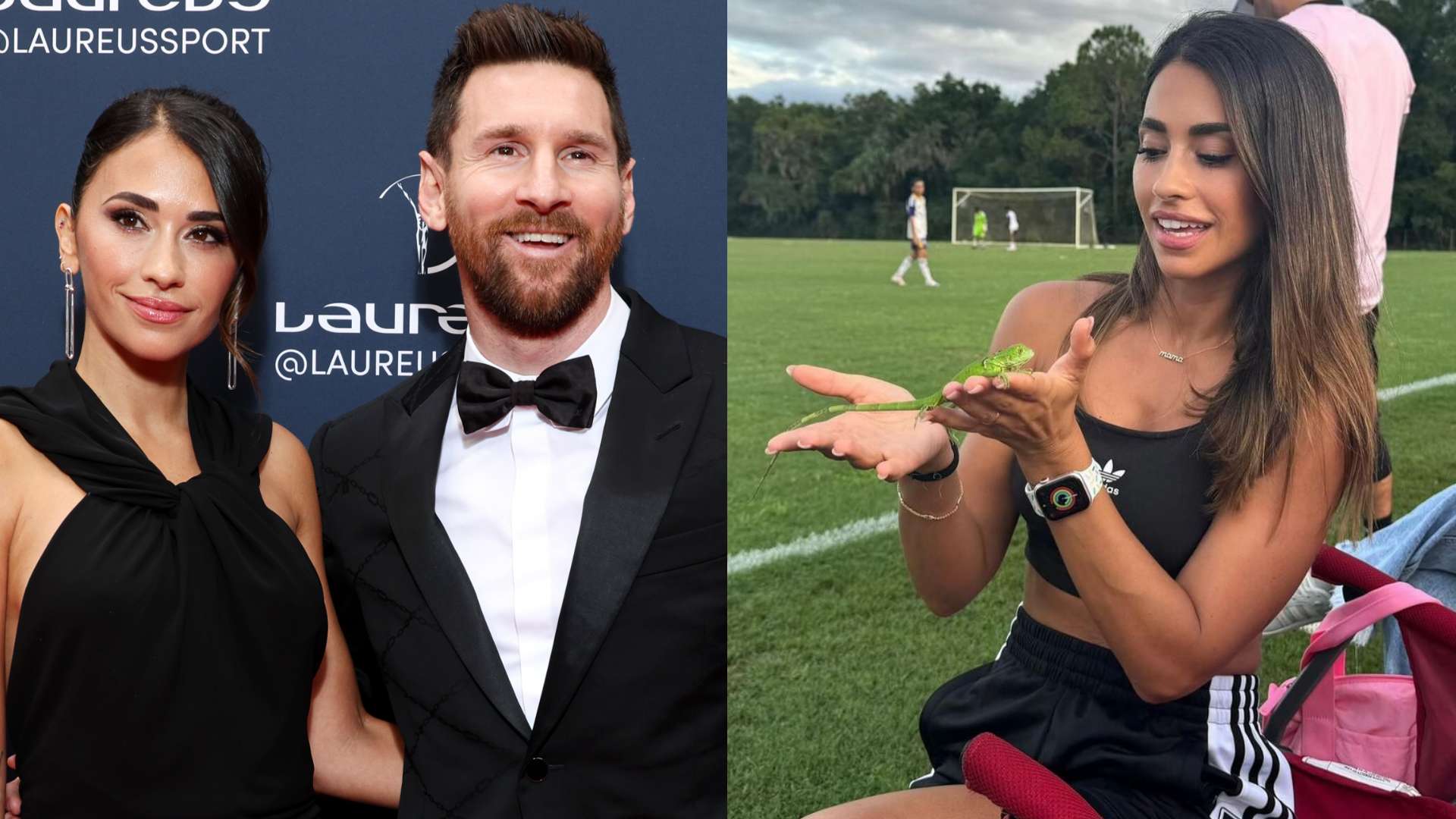 Messi's wife Antonela embraces unexpected lizard experience  