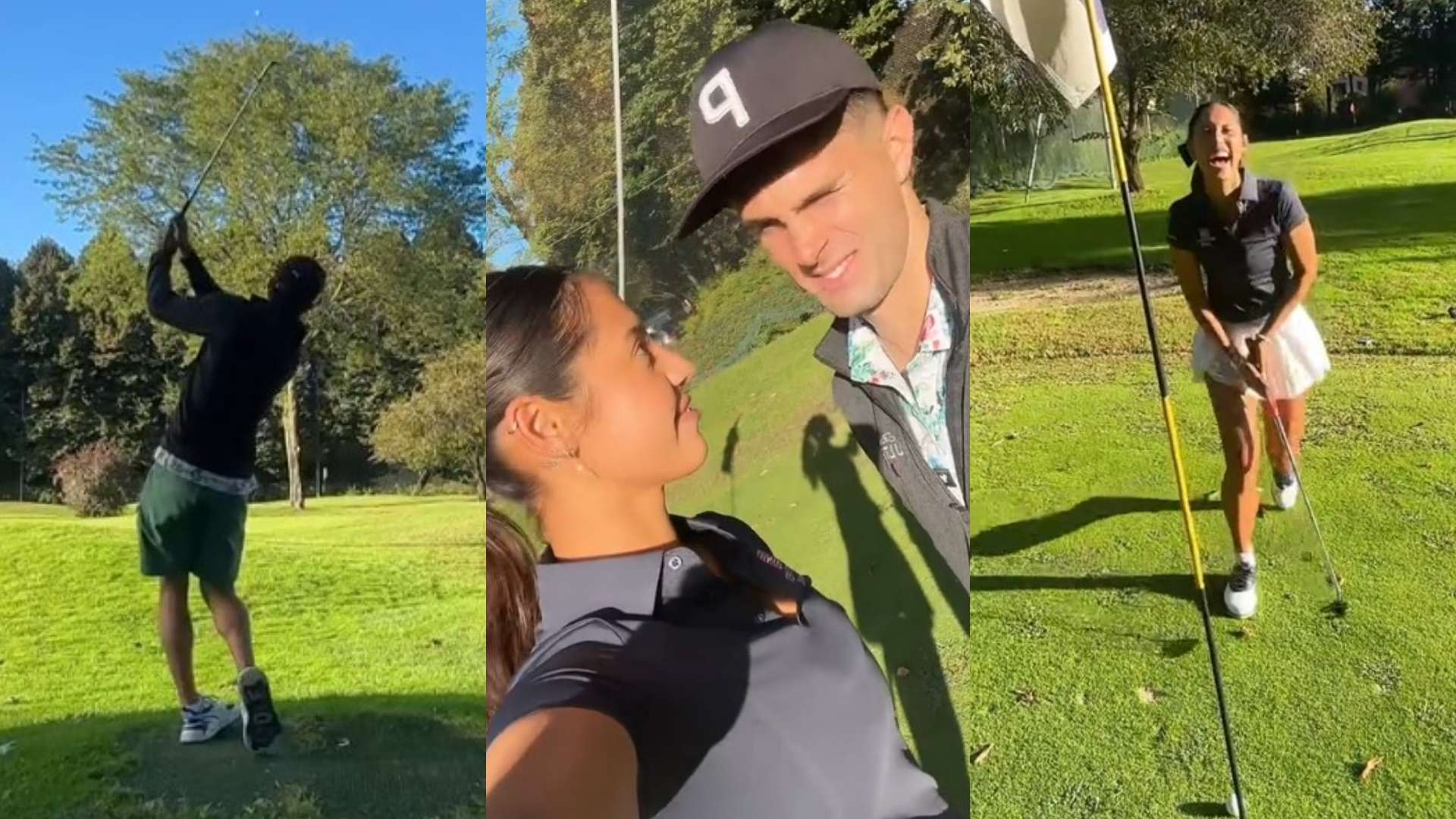 🎥 | Pulisic rinsed by girlfriend Melton on the golf course  