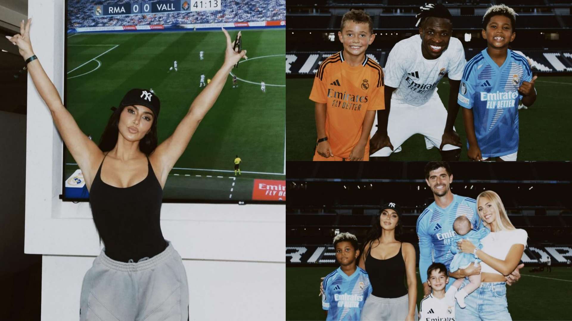 Vinicius poses with Kardashian's son during 'soccer mom' tour  