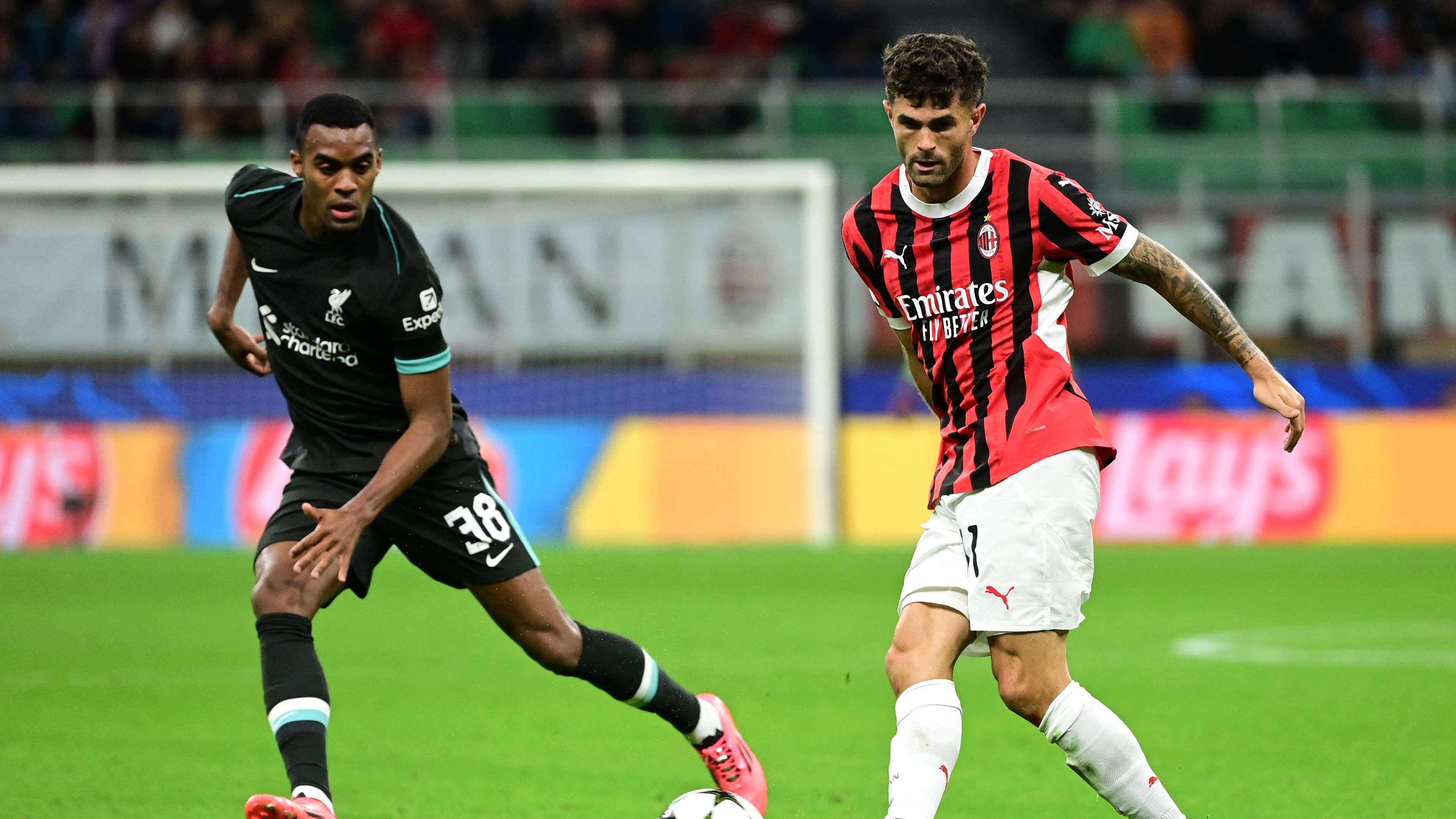 Pulisic scores but can't save Milan in UCL loss to Liverpool  