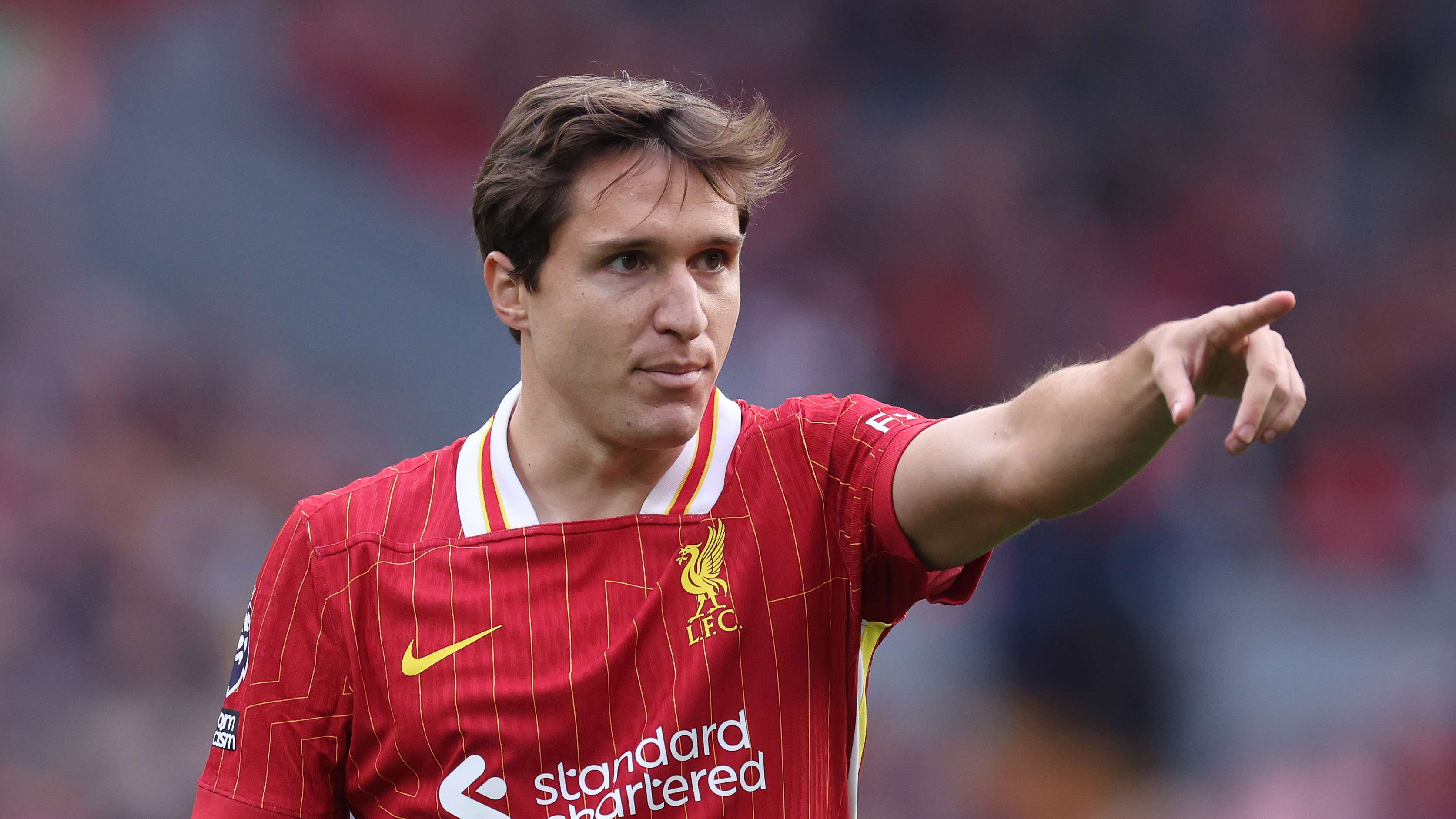 Federico Chiesa reacts after making Anfield debut in Liverpool win  