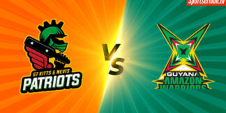 SKN vs GUY Live Score, St. Kitts & Nevis Patriots vs Guyana Amazon Warriors  