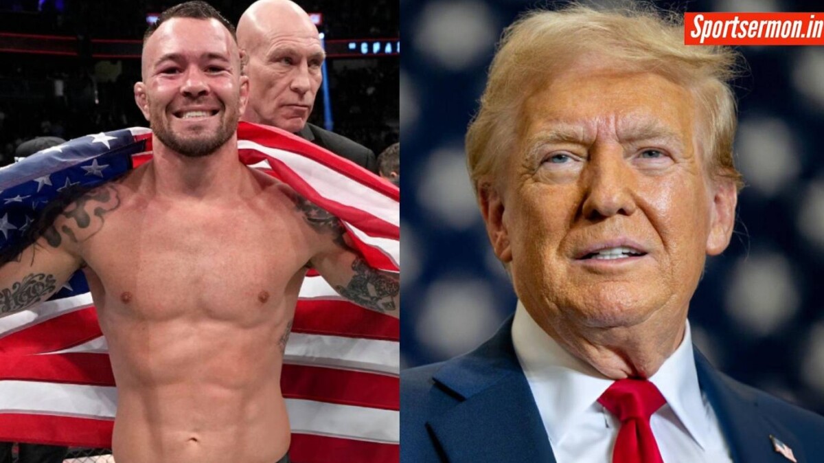 UFC fighter Colby Covington seen enjoying football game with Donald Trump   UFC fighter Colby Covington seen enjoying football game with Donald Trump