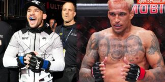 Michael Chandler reacts to his comeback fight against Charles Oliveira  