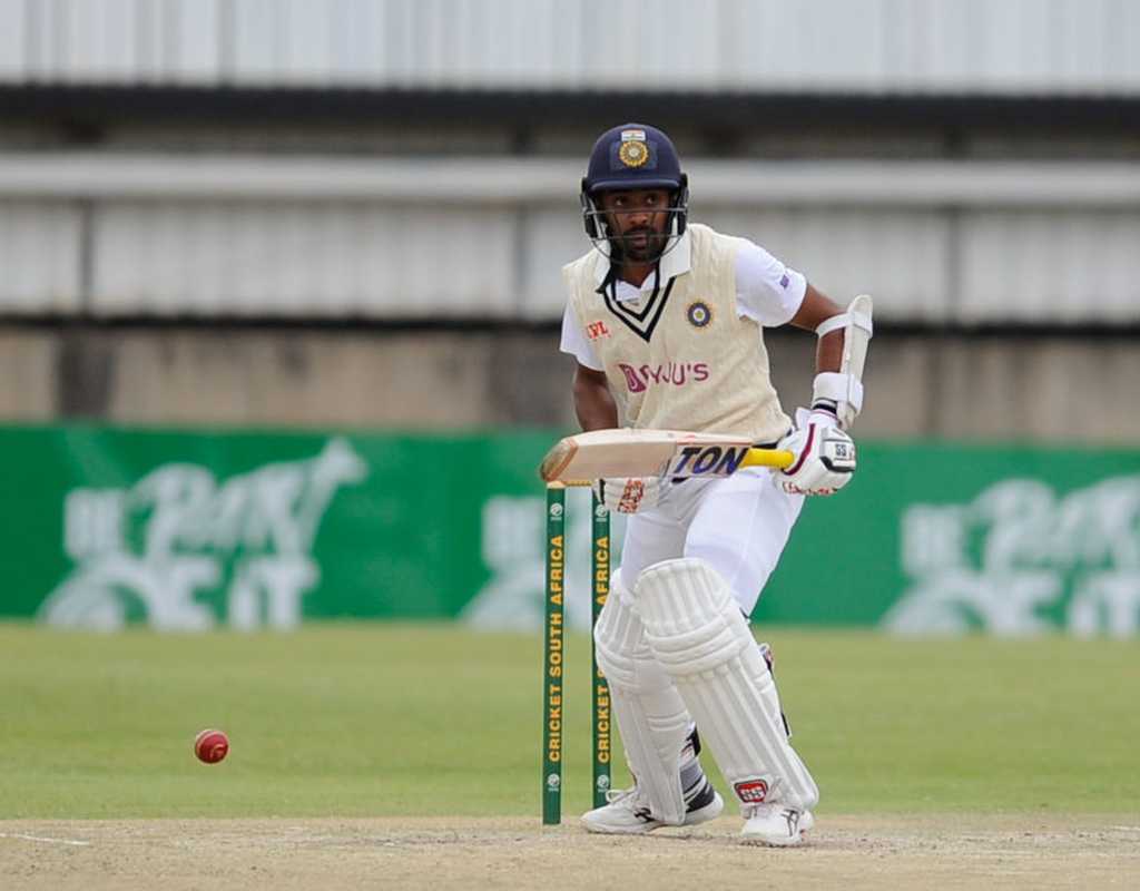 Easwaran leads India B's fight with ton as Kamboj picks five  
