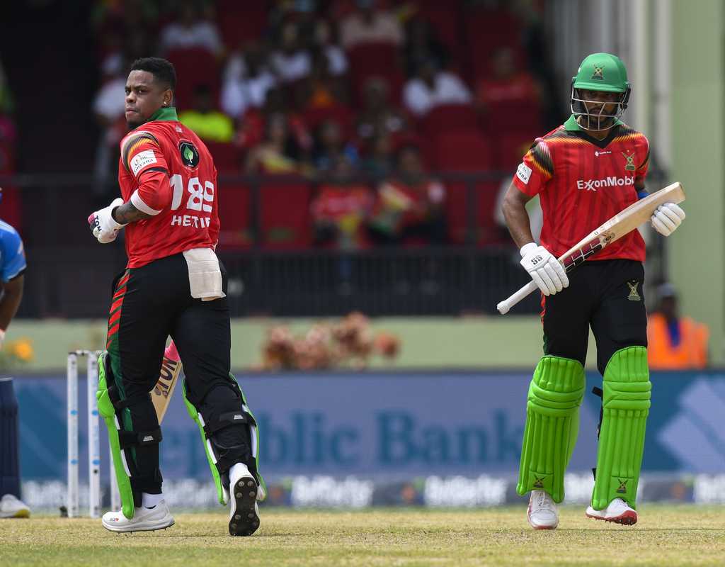 Hope, Hetmyer put Guyana on course for top spot  