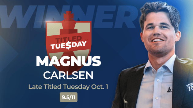 Carlsen Wins Another Titled Tuesday  