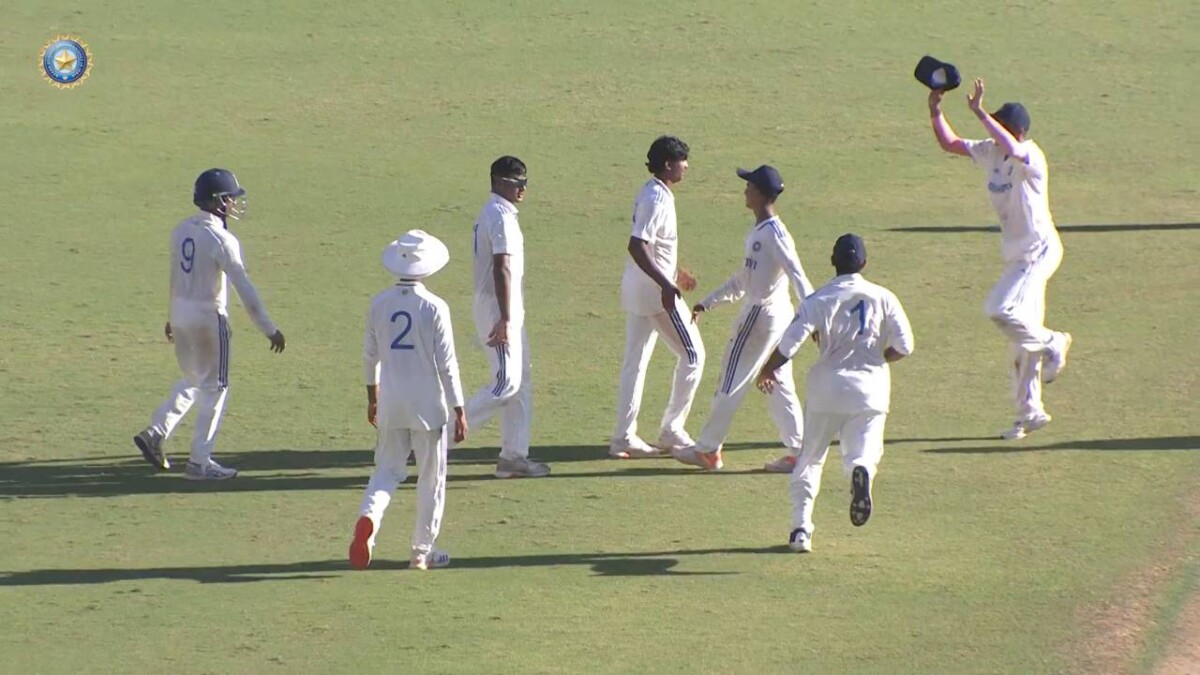 India U19 Beats Australia U19 By 2 Wickets in First Test   India U19 Beats Australia U19 By 2 Wickets in First Test